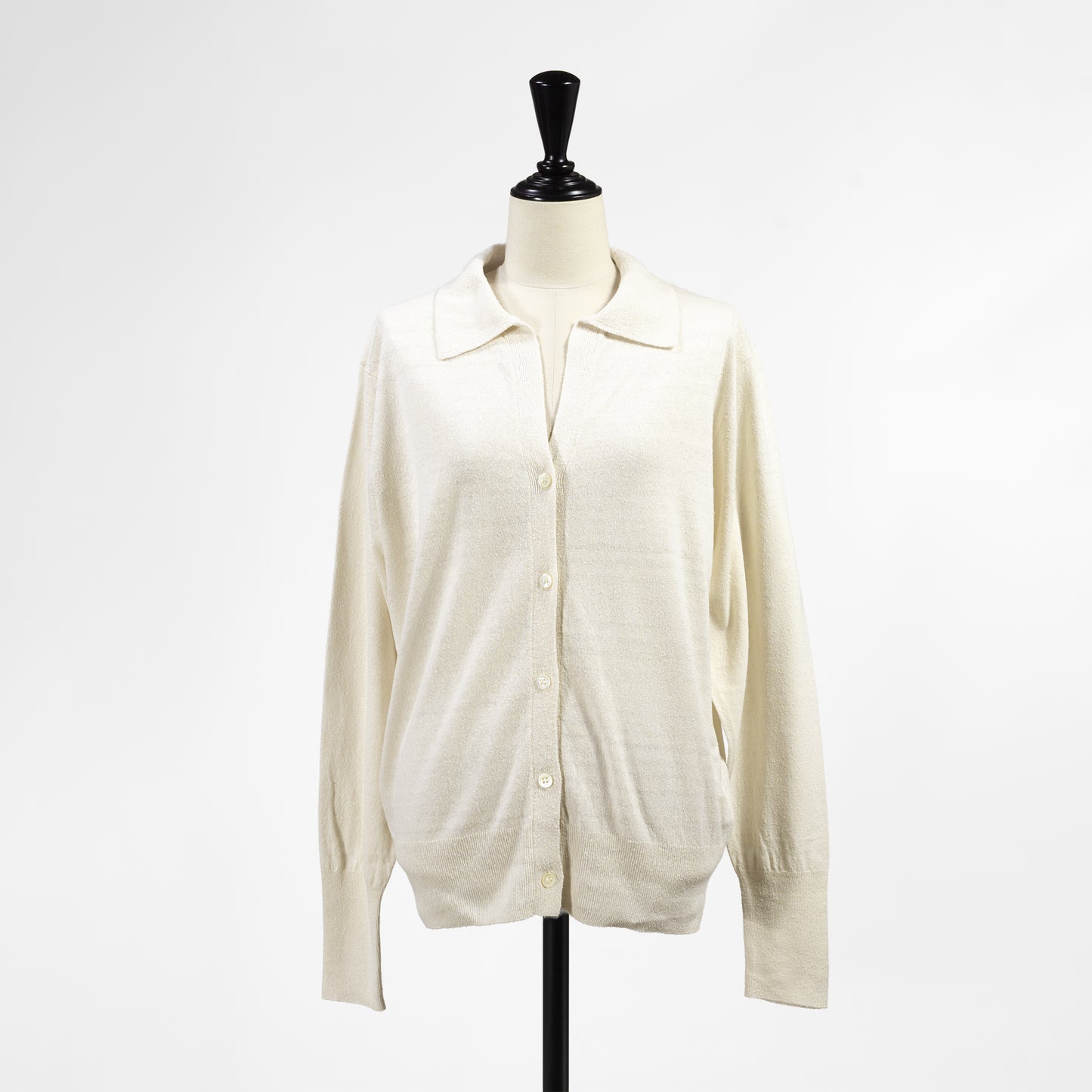 26SS BATONER リバイバルソフトシルク ポロカーディガン BN-26SL-034