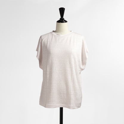 26SS BATONER ノルマンディリネン キャップスリーブTシャツ BN-26SL-054