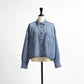 26AW cafune カットオフクロップドデニムシャツ 635909