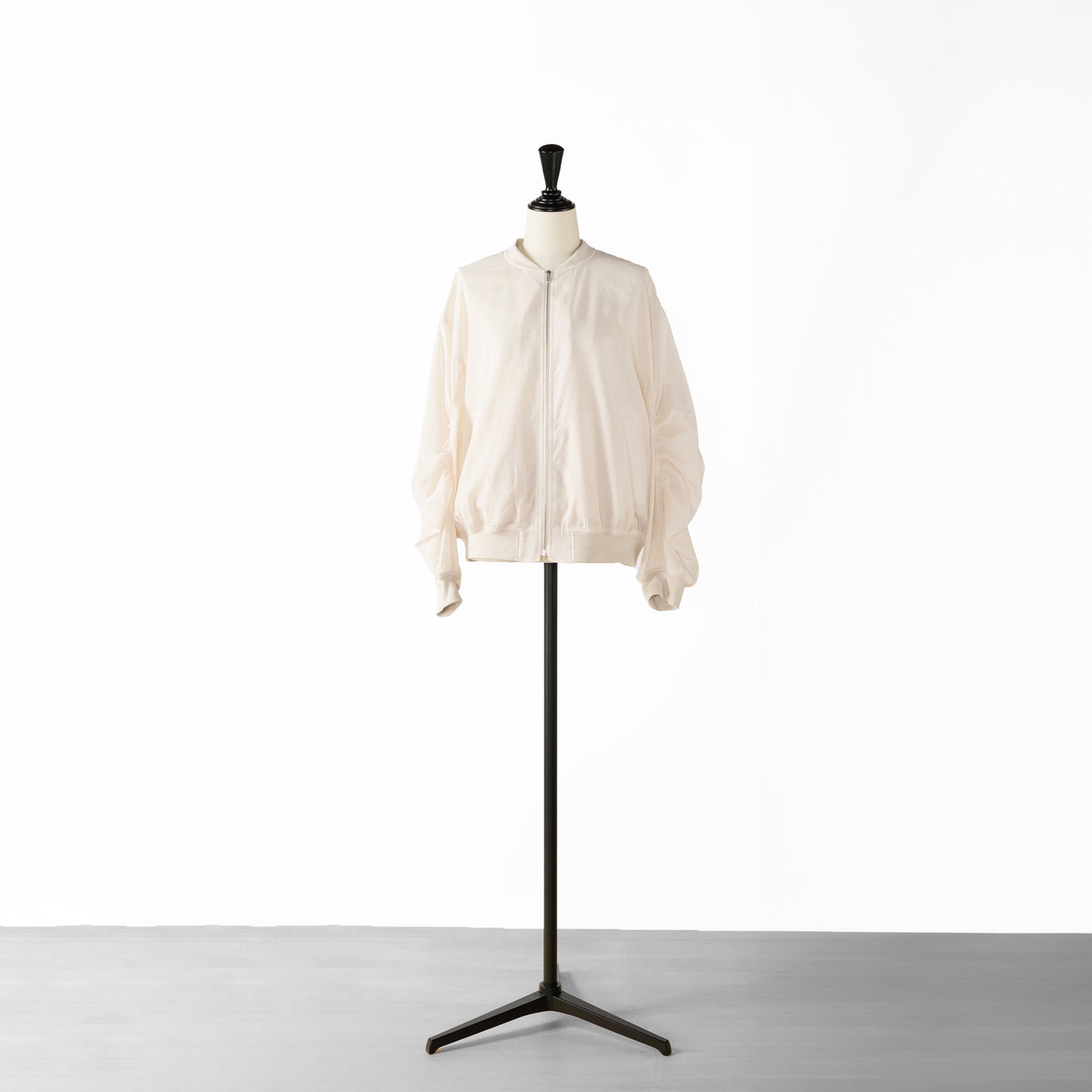 24SS cafune GATHER SLEEVE SHEER BLOUSON