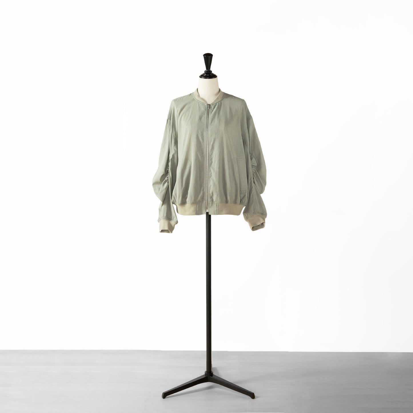 24SS cafune GATHER SLEEVE SHEER BLOUSON