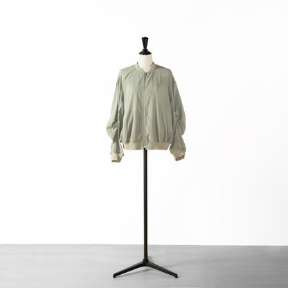 24SS cafune GATHER SLEEVE SHEER BLOUSON