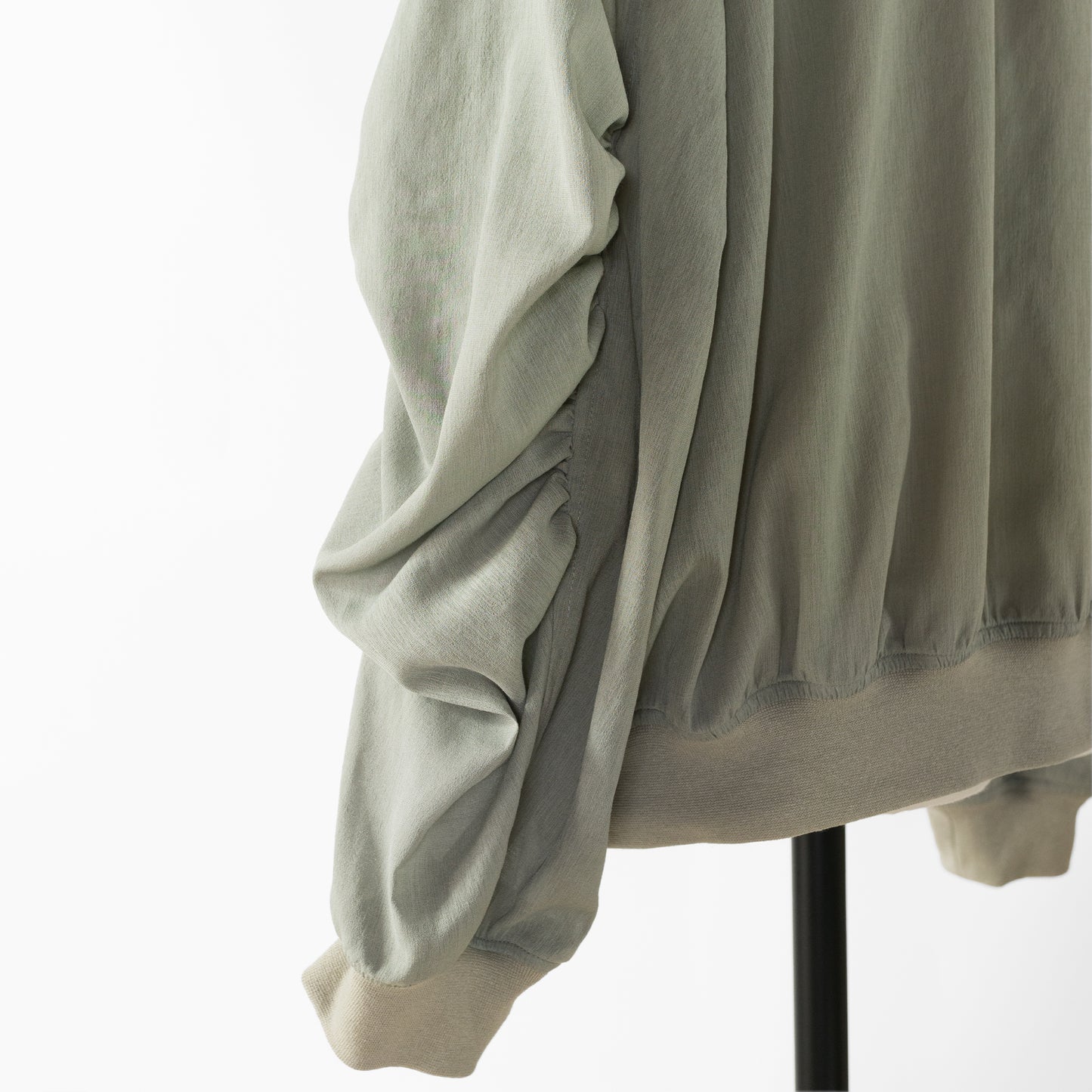 24SS cafune GATHER SLEEVE SHEER BLOUSON