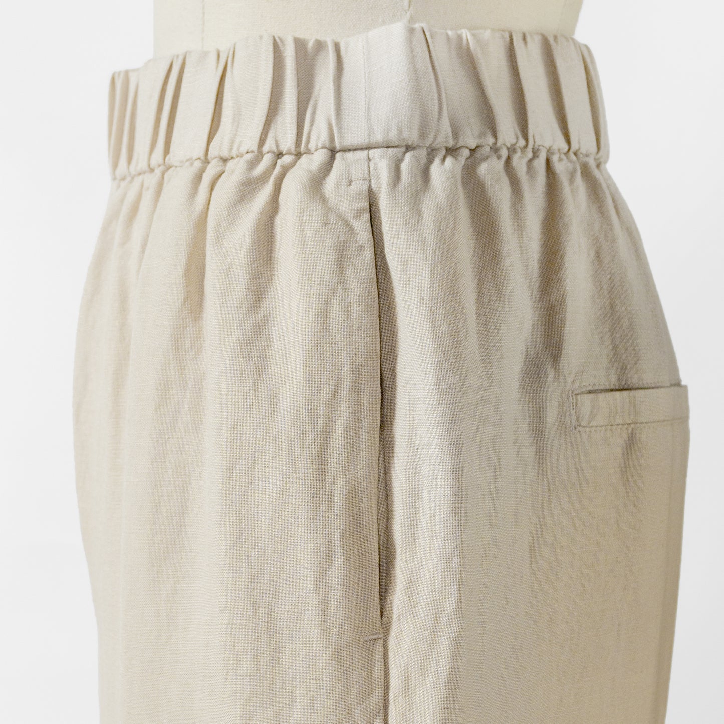 24SS cafune LINEN RAYON WIDE PANTS