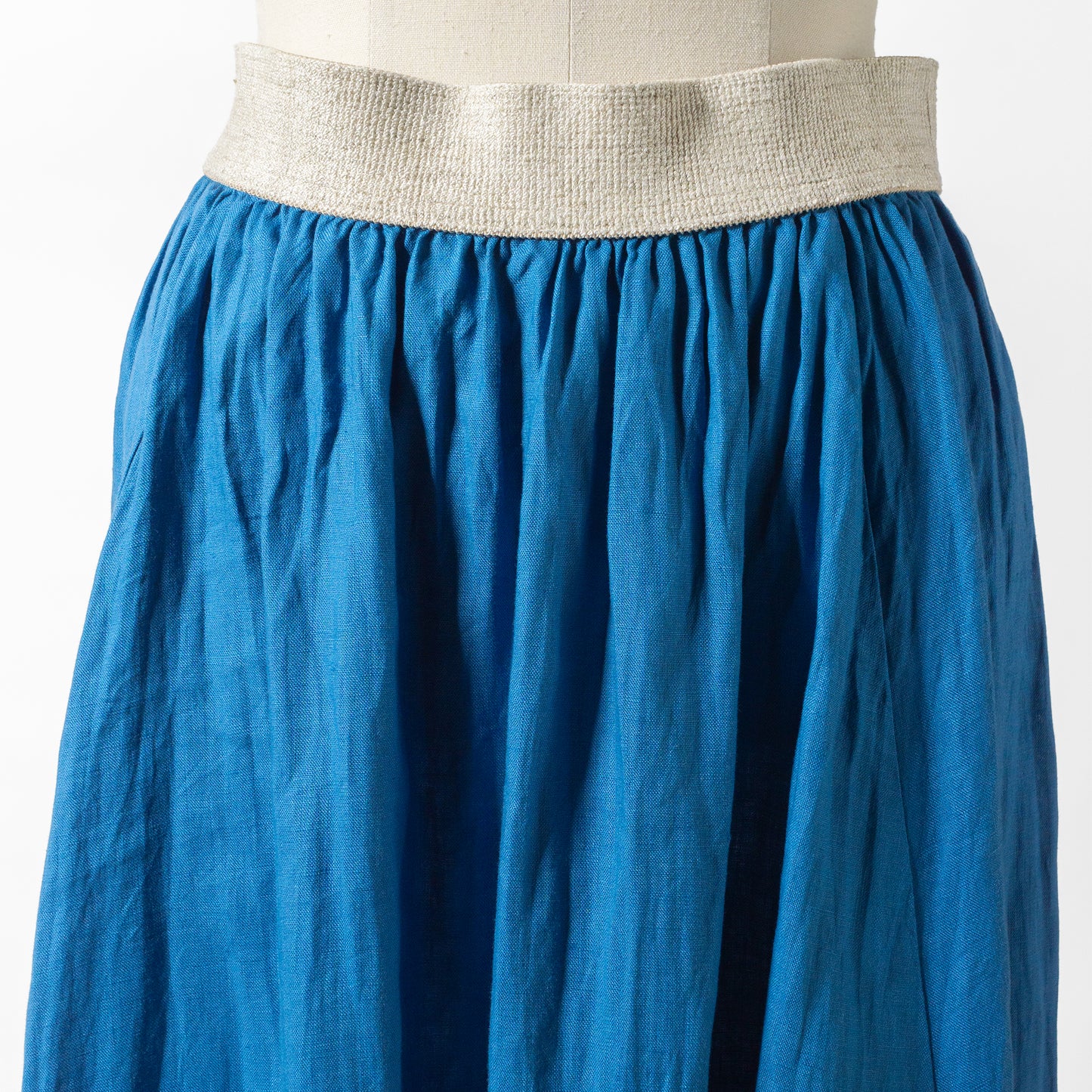 24SS PASSIONE FRENCH LINEN GATHER SKIRT