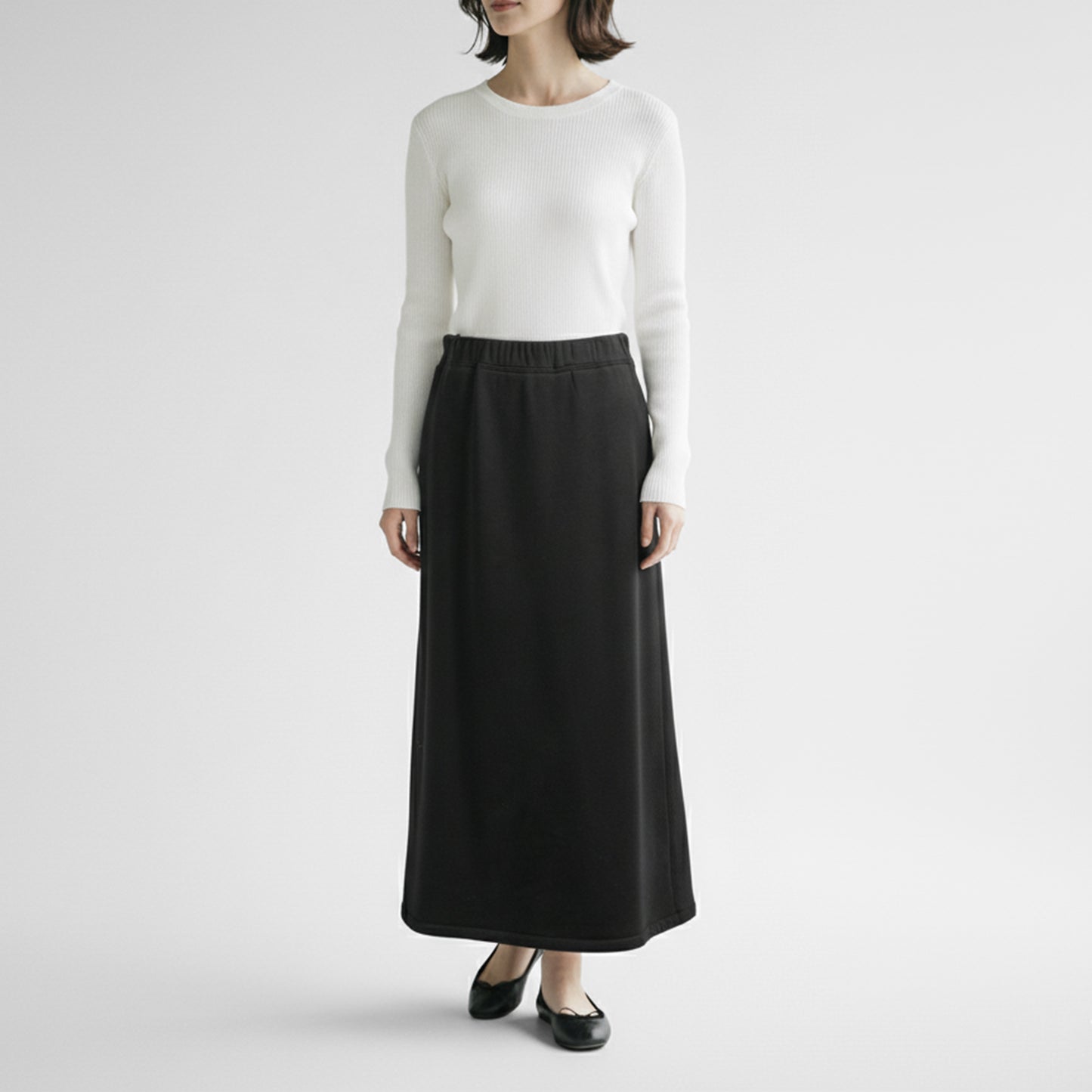 25AW cafune FAMMETバックフレアスカート 545608