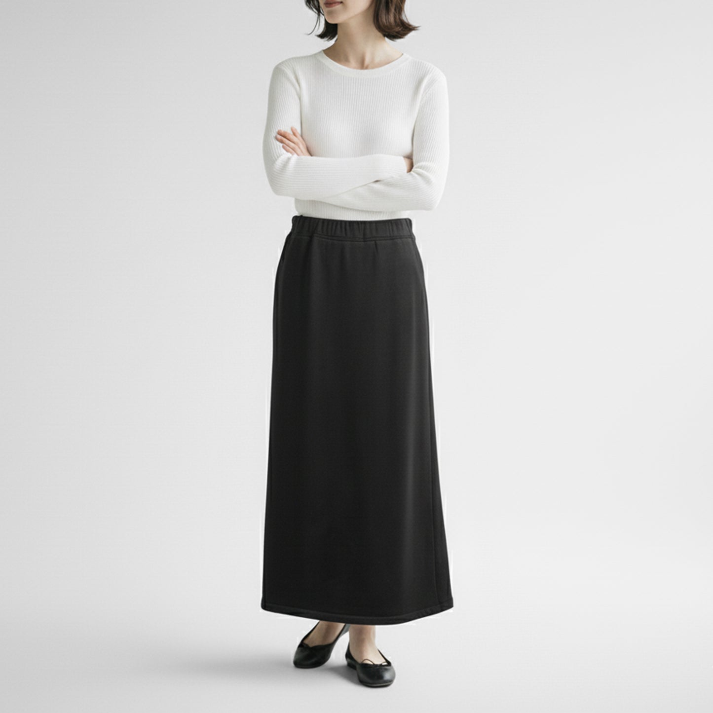 25AW cafune FAMMETバックフレアスカート 545608