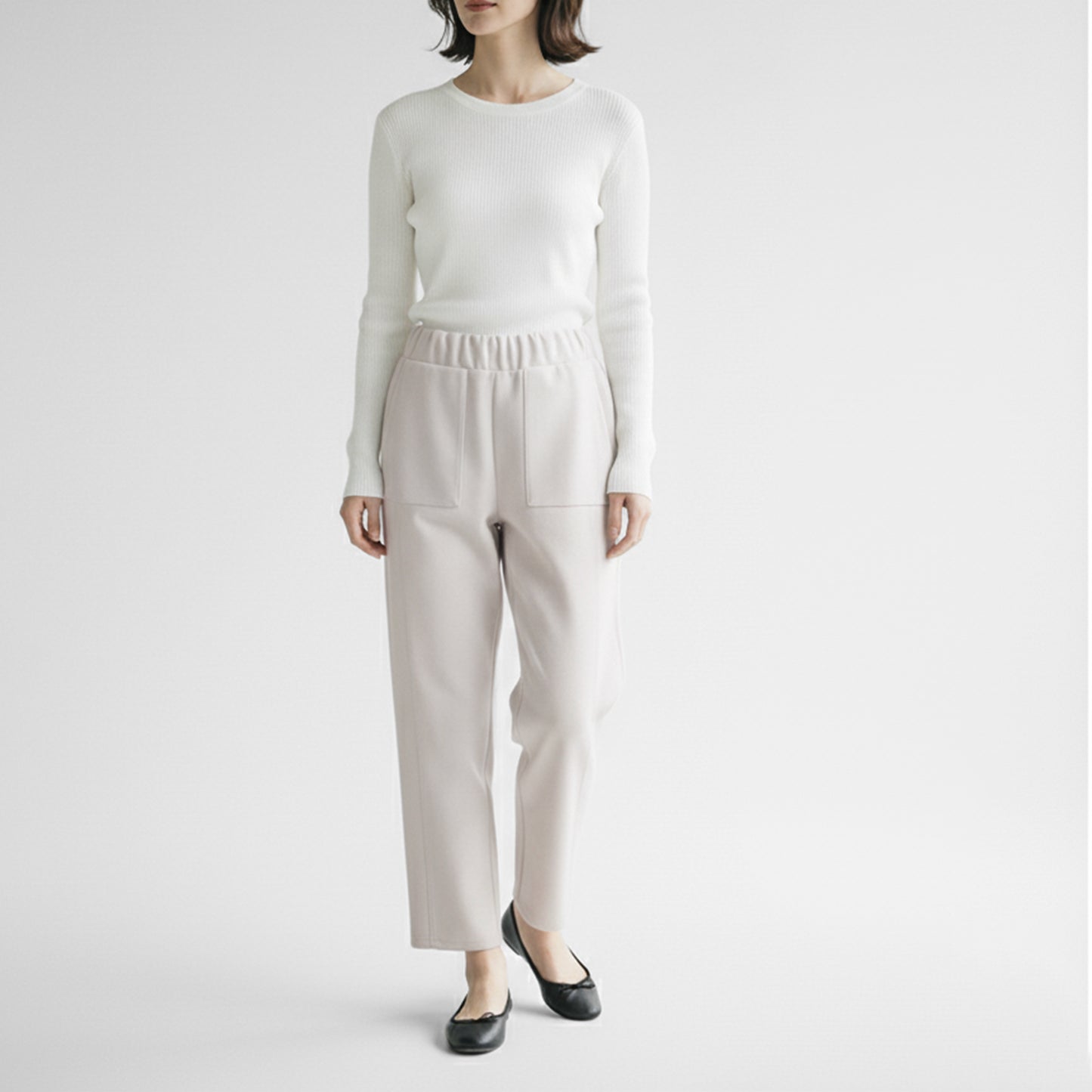 25AW cafune ウールライクジャージーワイドパンツ 545603