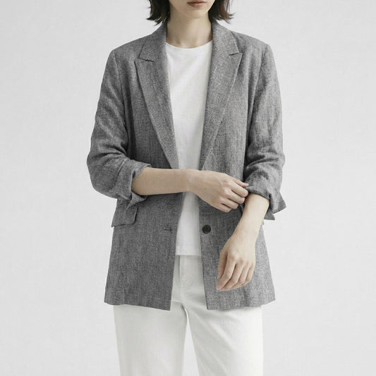 26SS cafune リネンワッシャーテーラードジャケット 615406