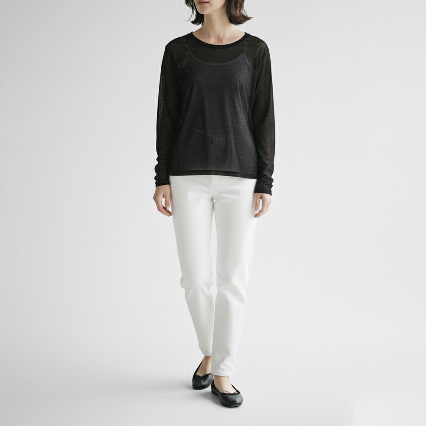 25AW cafune シアーロングスリーブTシャツ 535922