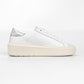 25SS D.A.T.E HILL LOW PLATFORM CALF WHITE-SILVER