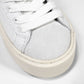 25SS D.A.T.E HILL LOW PLATFORM CALF WHITE-SILVER