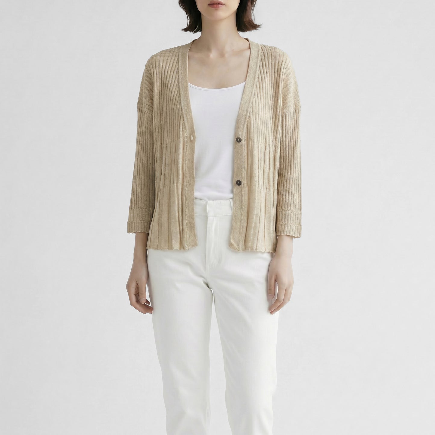 26SS enrica Vネックカーディガン KNIT231