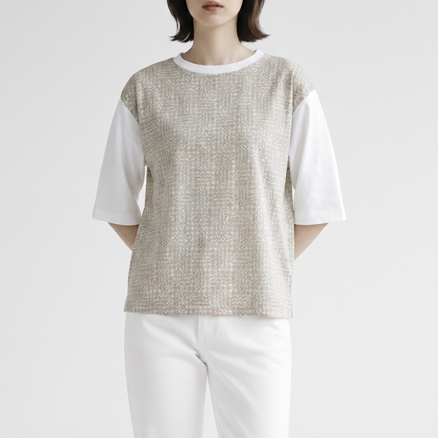 26SS FONTANA GRANDE リバティプリント コンビTシャツ 617906