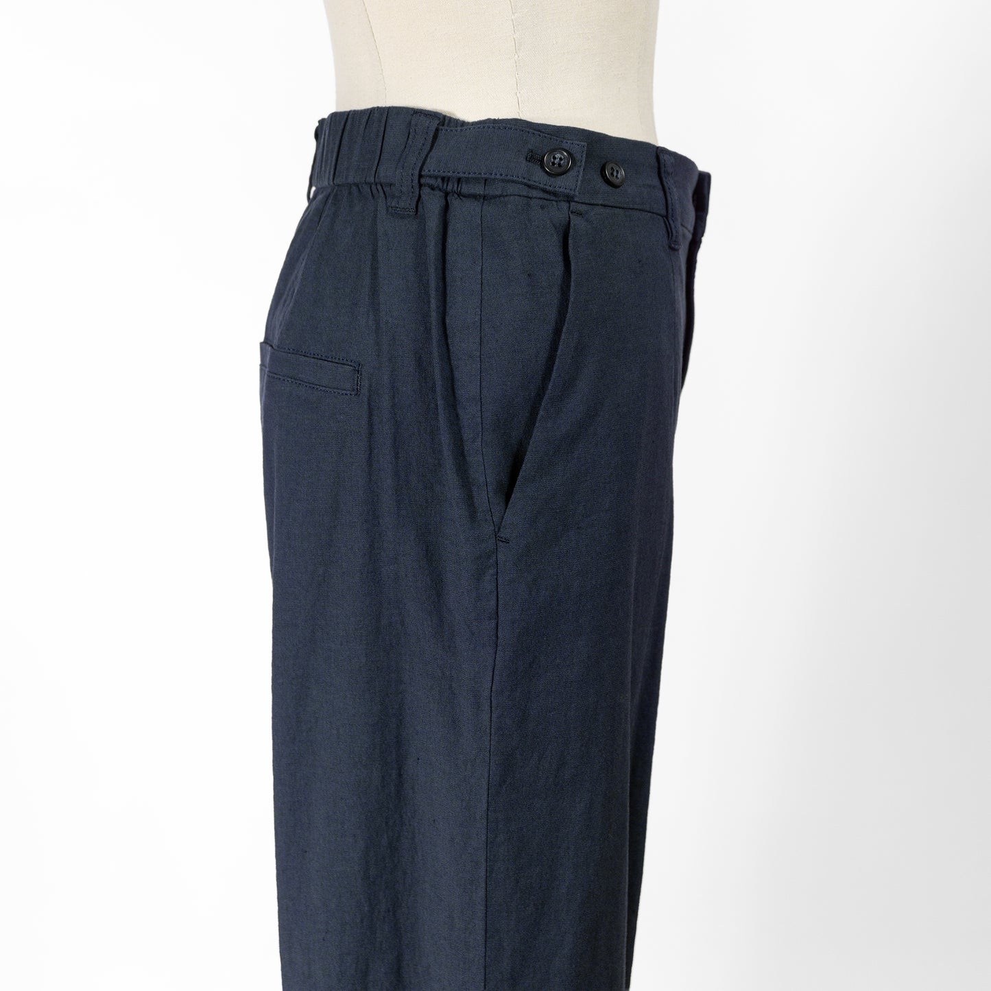 26SS FONTANA GRANDE コットンリネン混ストレッチワイドパンツ 627606