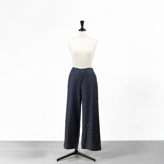 25SS FONTANA GRANDE インディゴリネンレーヨンワイドパンツ