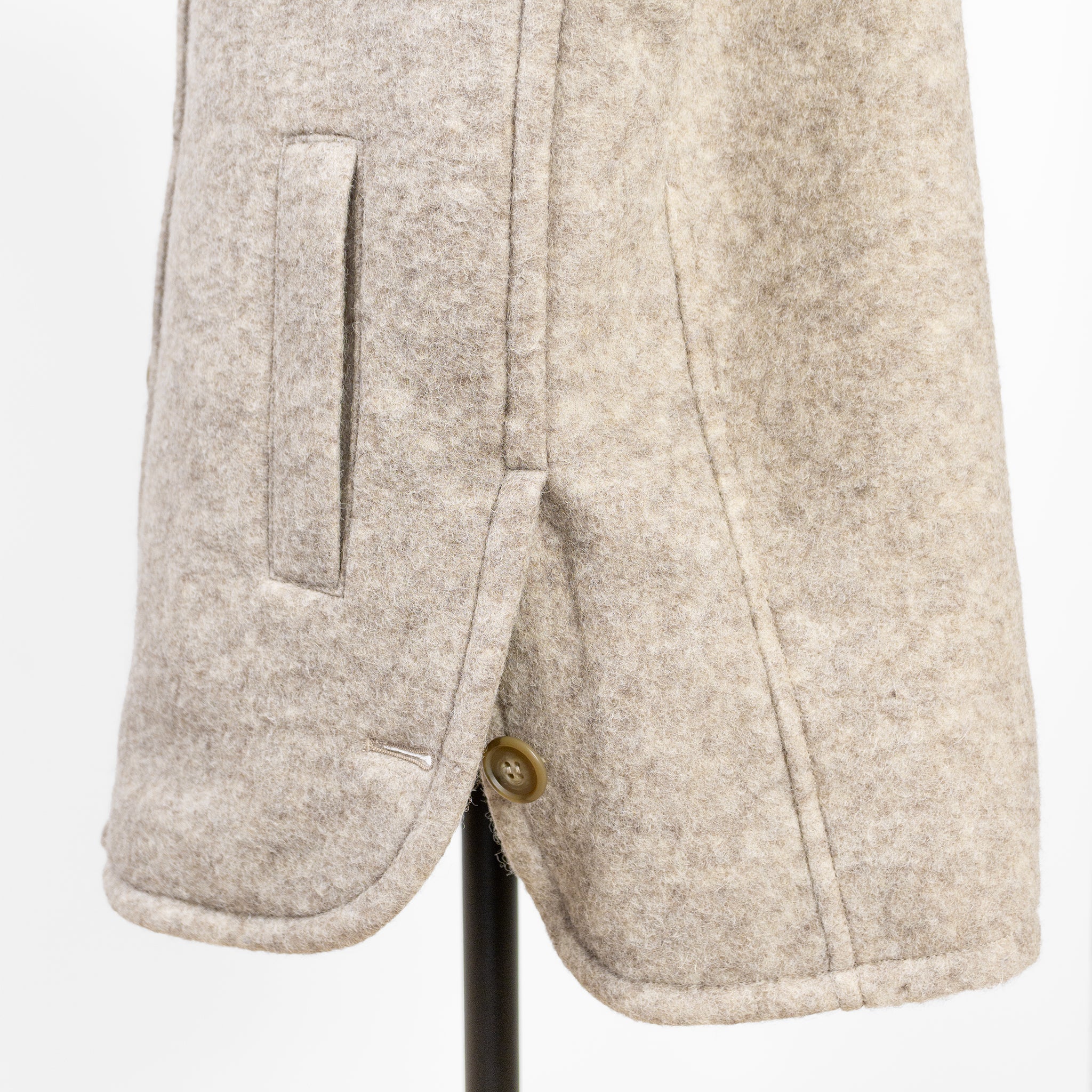 24AW FONTANA GRANDE HOODED WOOL SHORT COAT