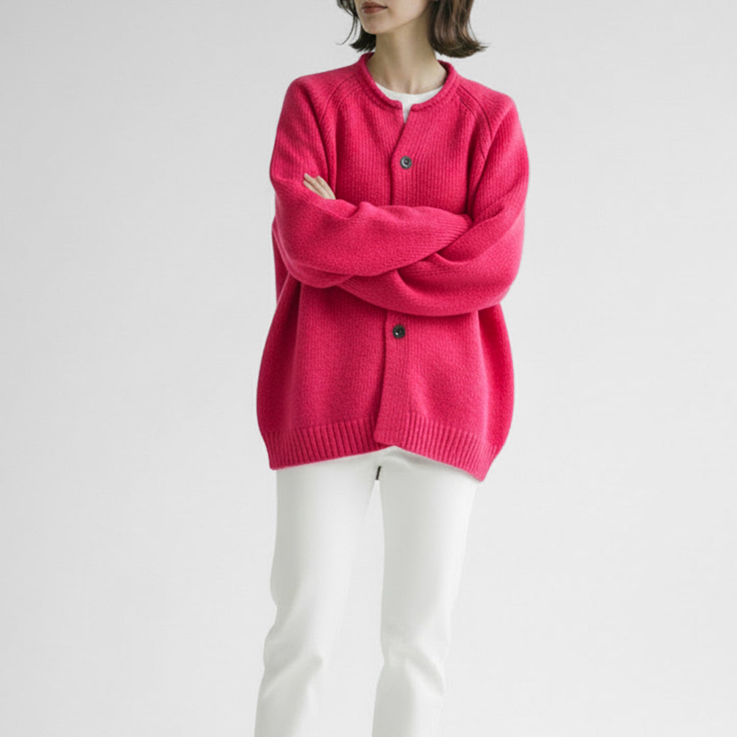 25AW grin シェパードAirラグランカーディガン 8254K-001