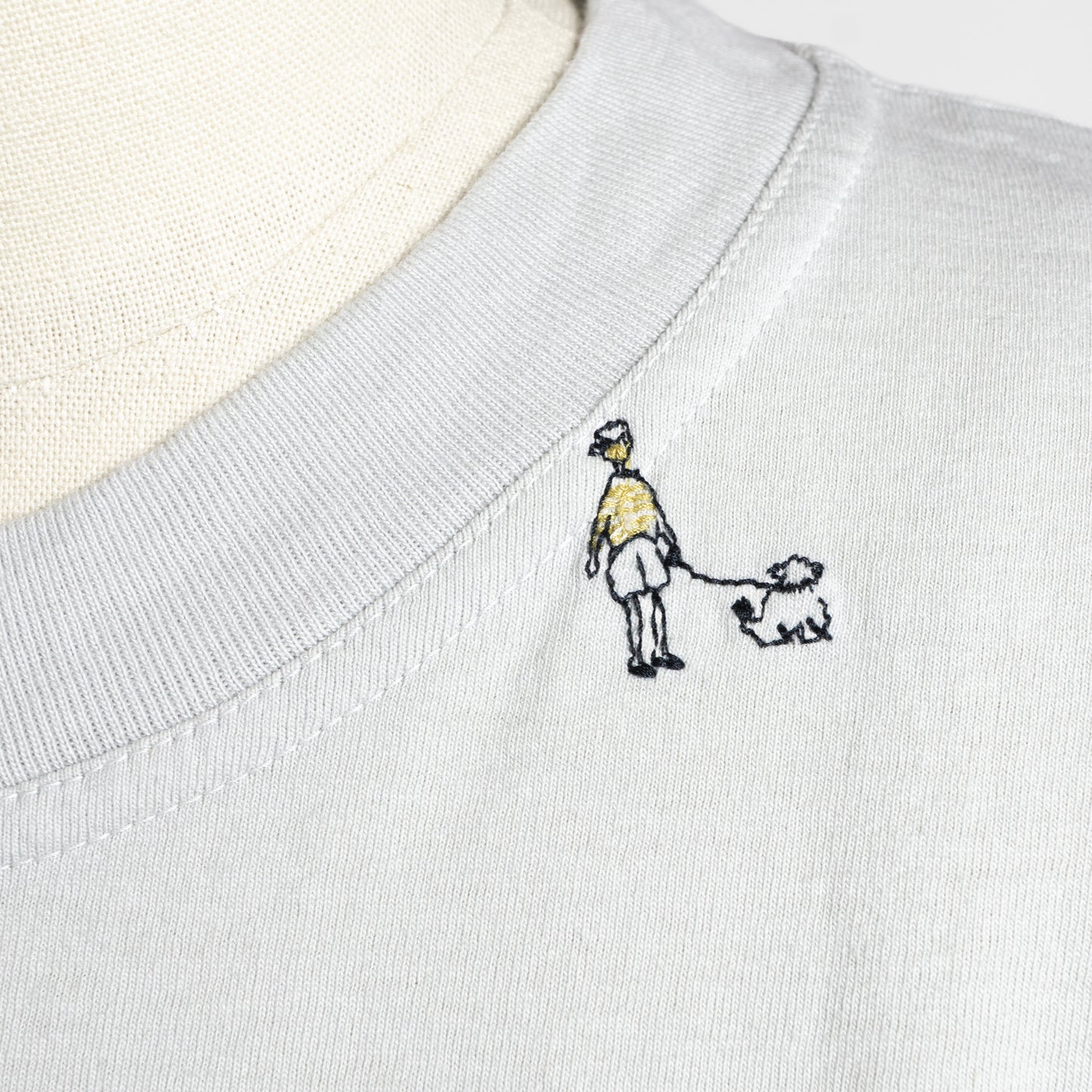 26SS grin オーガニックエーゲ海天竺 お散歩刺繍T 8263C-020