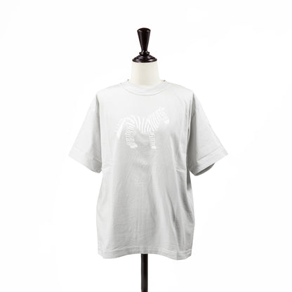 25SS grin エーゲ海天竺シマウマプリントTシャツ