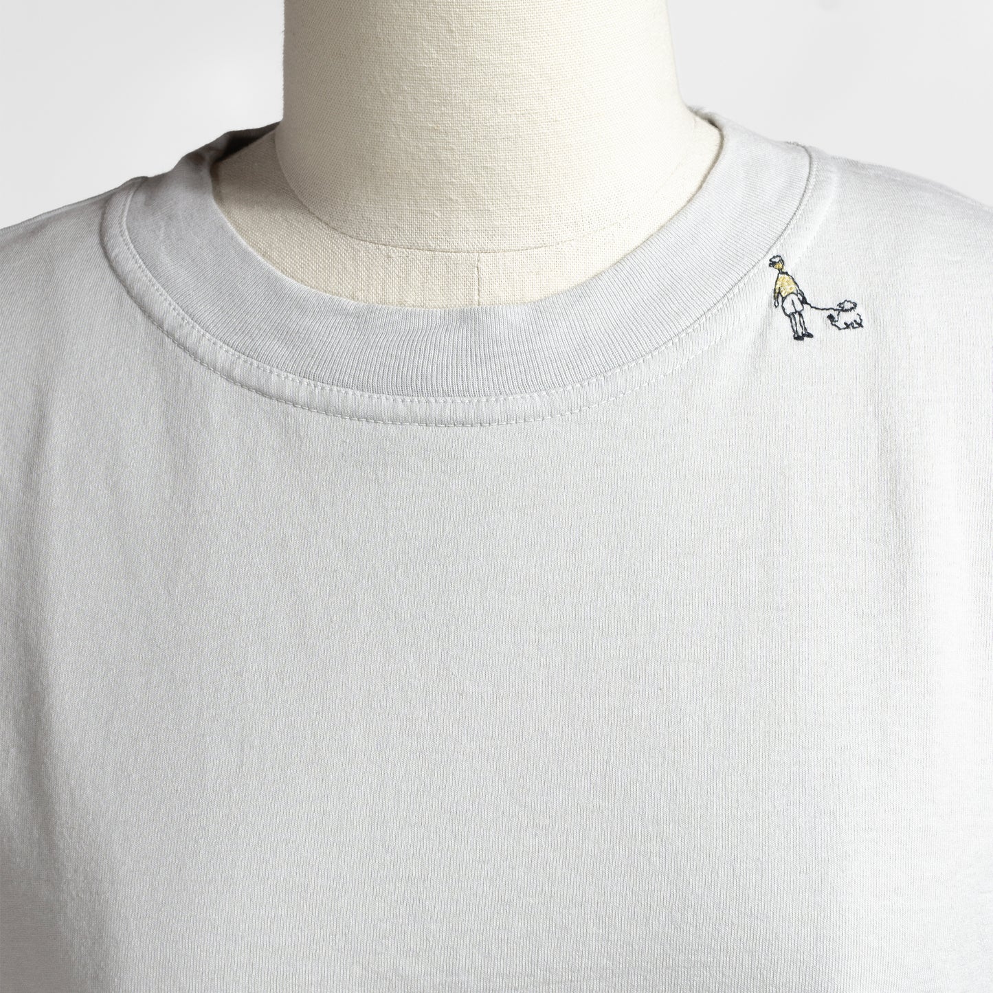 26SS grin オーガニックエーゲ海天竺 お散歩刺繍T 8263C-020