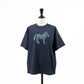 25SS grin エーゲ海天竺シマウマプリントTシャツ