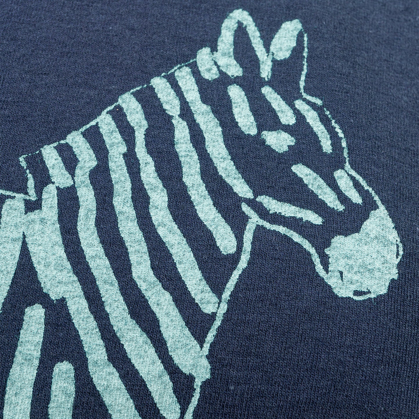 25SS grin エーゲ海天竺シマウマプリントTシャツ