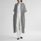 26SS NATURAL LAUNDRY 先染めシャーリング ワイドワンピース 7262O-002