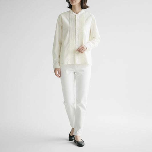 25AW grin コットンビエラ ピンタックシャツ 8254T-002