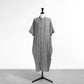 26SS NATURAL LAUNDRY 先染めシャーリング ワイドワンピース 7262O-002