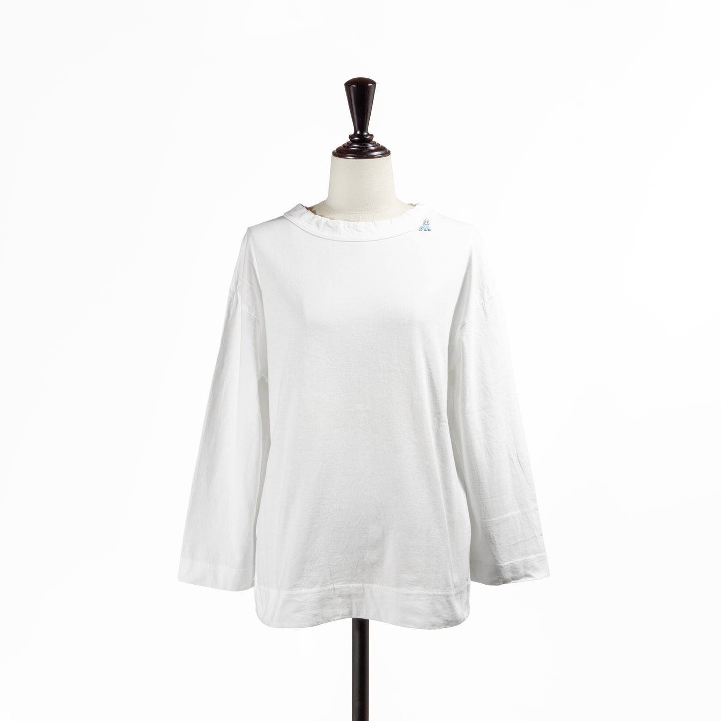25SS grin エーゲ海天竺キャリー刺繍Tシャツ 8244C-029