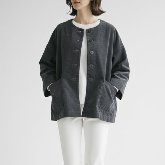 25AW grin コーデュロイクルーワイドジャケット 8254J-009