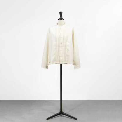 25AW grin コットンビエラ ピンタックシャツ 8254T-002