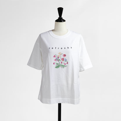26SS grin ベーシック天竺 refresh プリントTシャツ 8267C-004