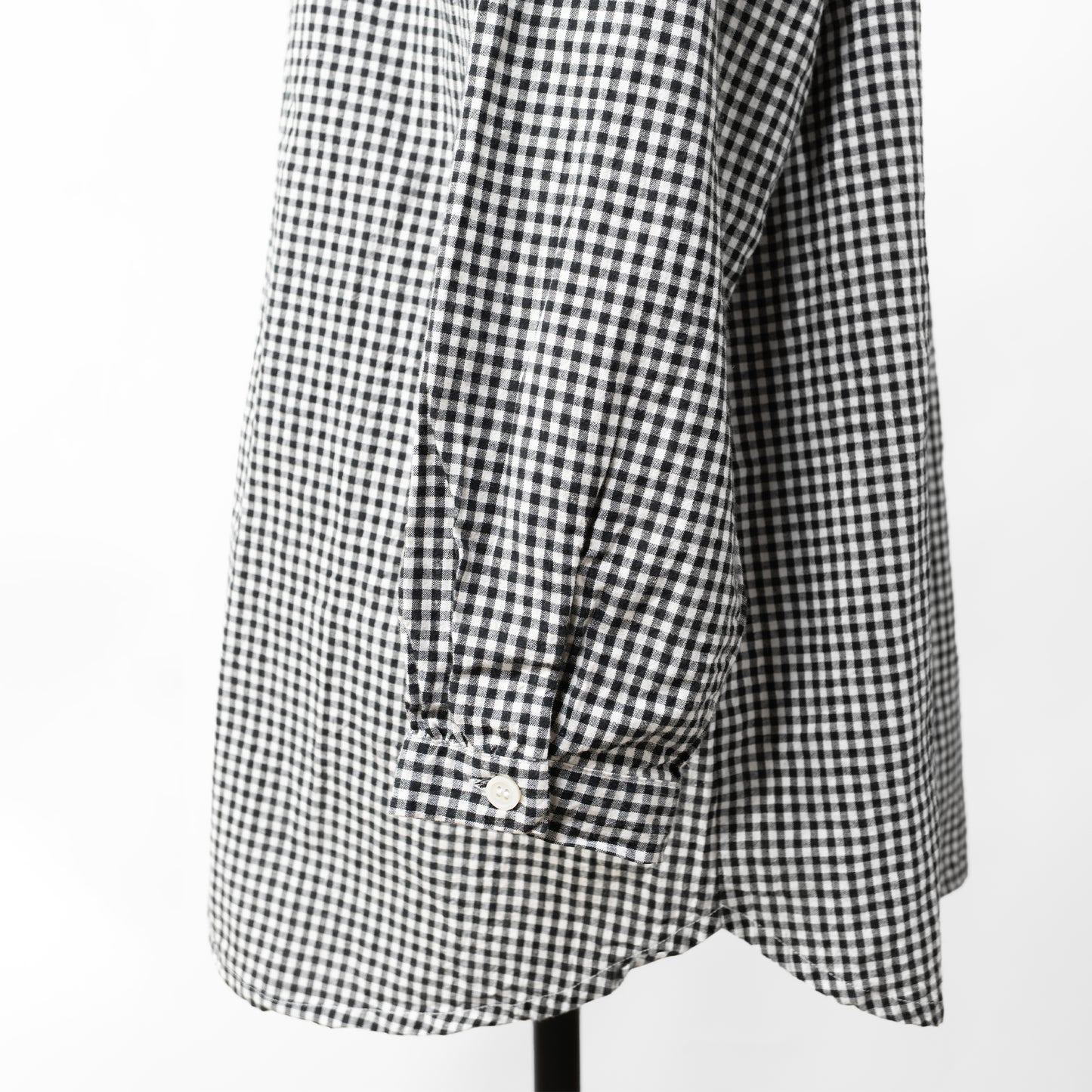 24AW grin MONOTONE CHECK ROUND SHIRT