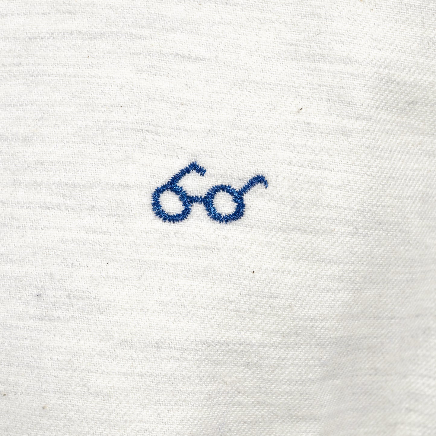 25AW grin コットンネル メガネ刺繍シャツ 8255T-005