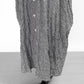 26SS NATURAL LAUNDRY 先染めシャーリング ワイドワンピース 7262O-002