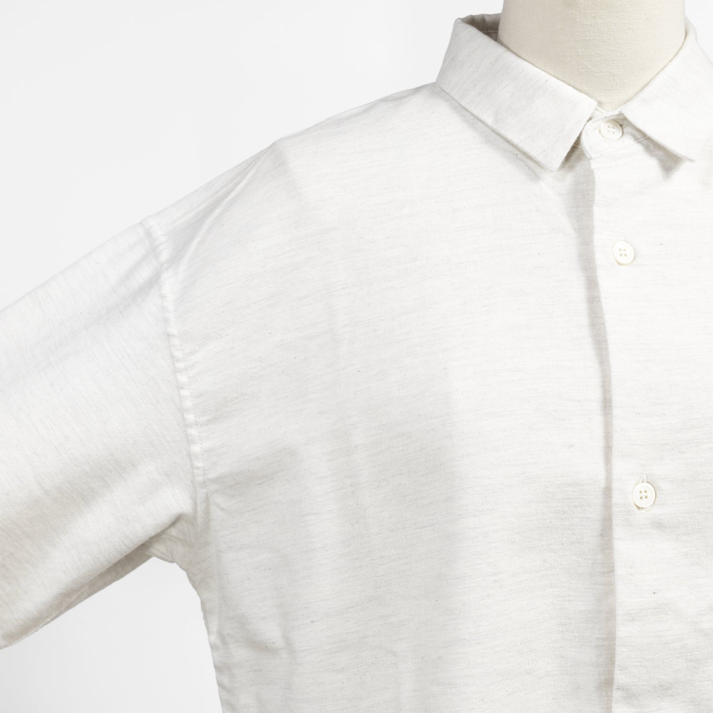 25AW grin コットンネル メガネ刺繍シャツ 8255T-005