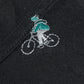 25AW grin オーガニックエーゲ海天竺自転車刺繍7分袖Tシャツ 8254C-032