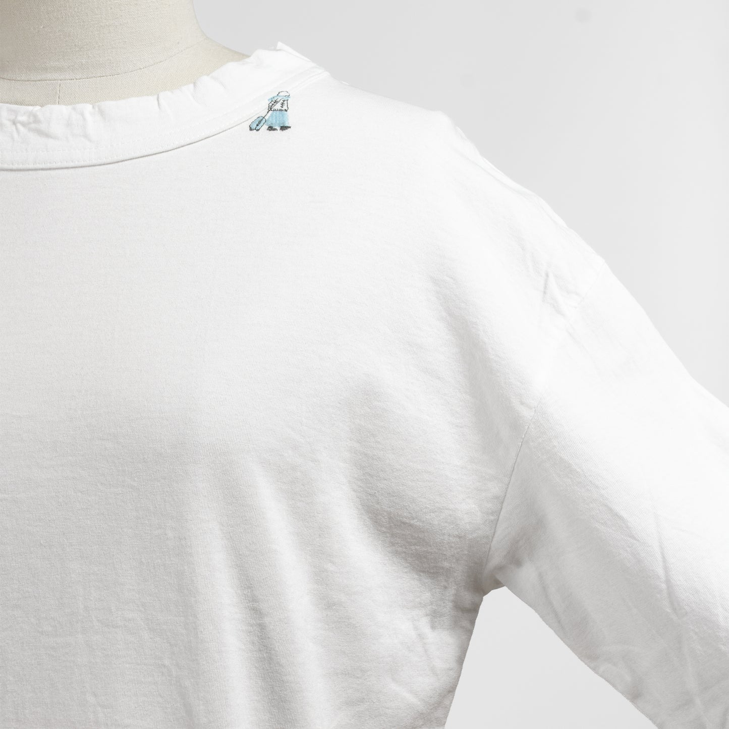 25SS grin エーゲ海天竺キャリー刺繍Tシャツ 8244C-029