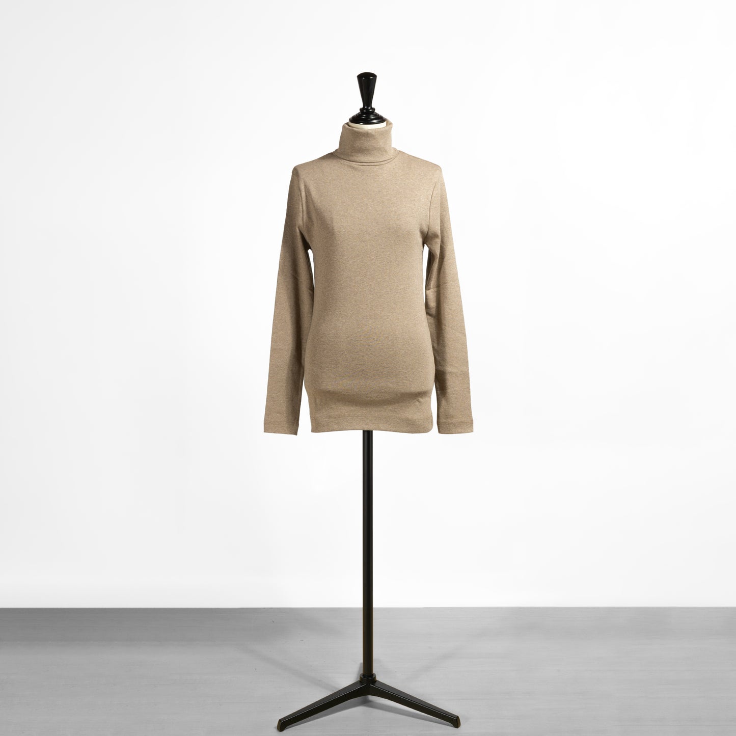 25AW harmonie オーガニックコットン フライスロング丈タートルネック 8510065