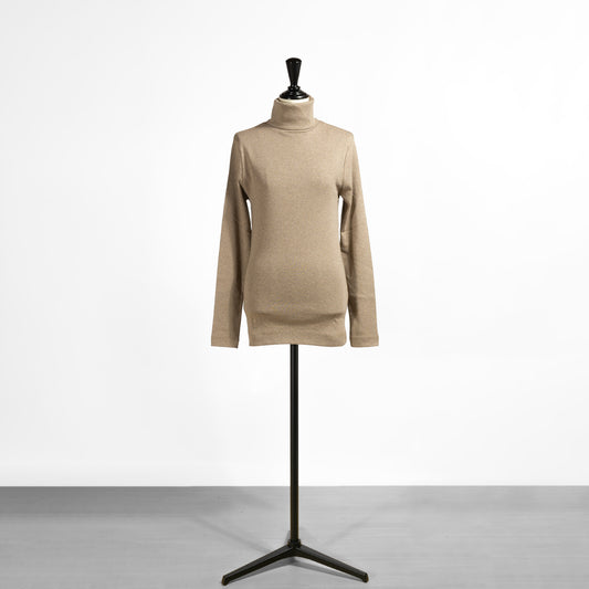 25AW harmonie オーガニックコットン フライスロング丈タートルネック 8510065