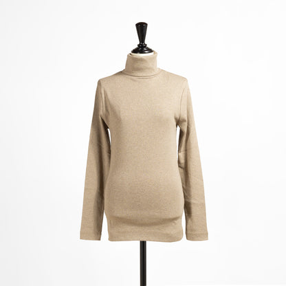 25AW harmonie オーガニックコットン フライスロング丈タートルネック 8510065