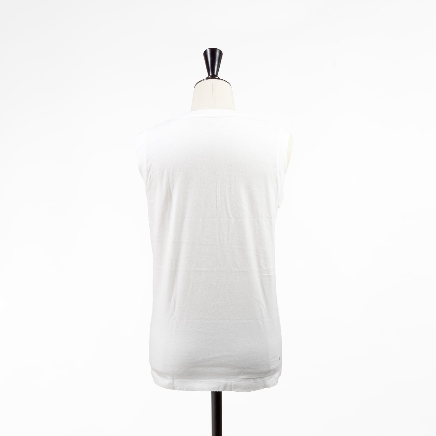 25SS Hanes ジャパンフィットスリーブレスTシャツ 5.3oz ホワイト&ブラック2枚組