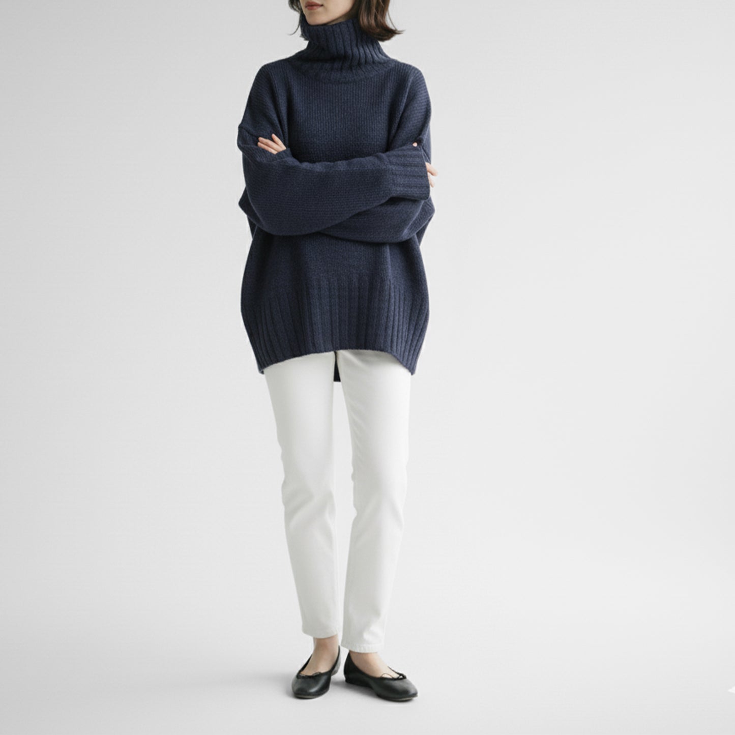 25SAW HER. C/Wハイネックニットプルオーバー 7054506