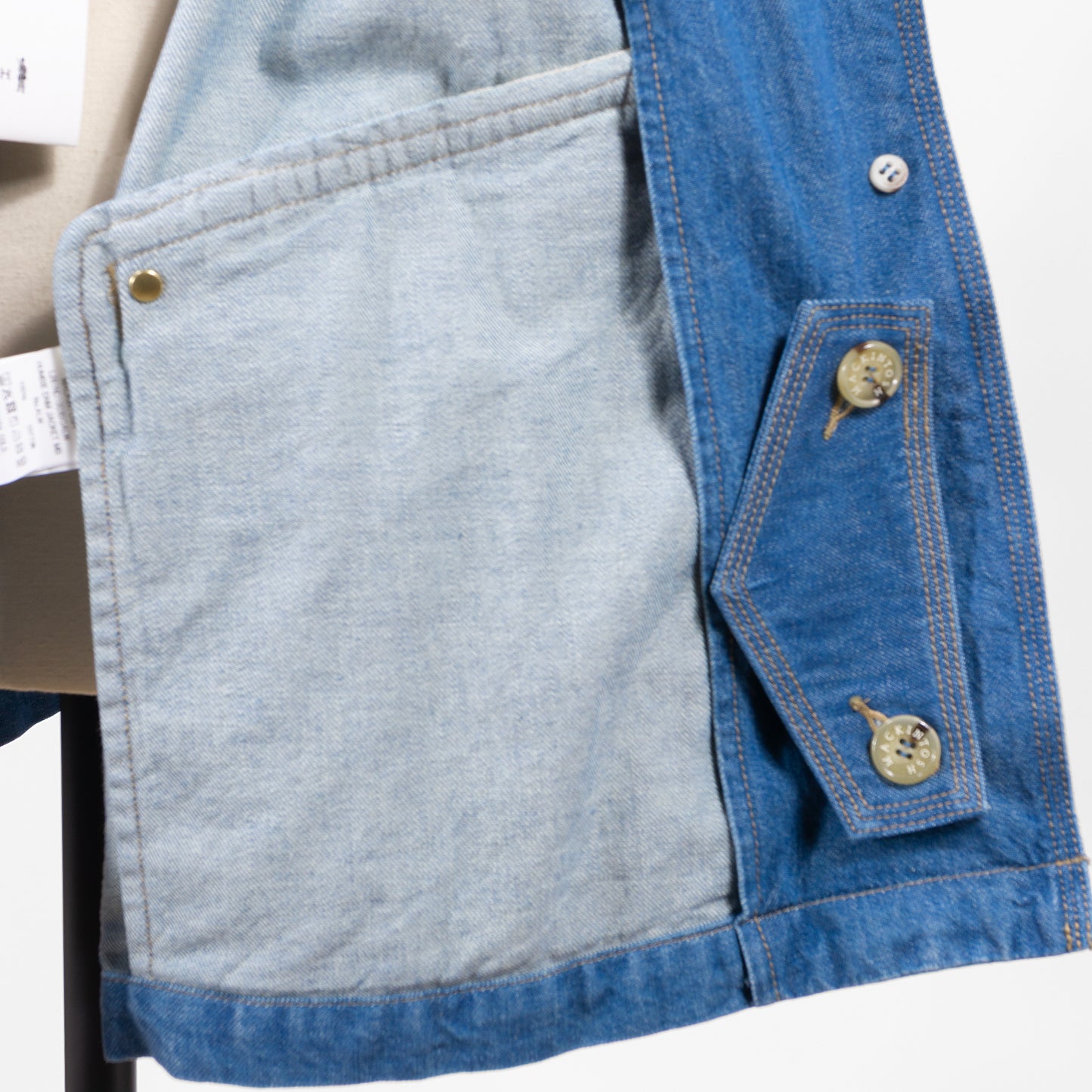 26SS MACKINTOSH HUMBIE デニムジャケット メタルボタン GREEN CAST L261ND1003BGALW