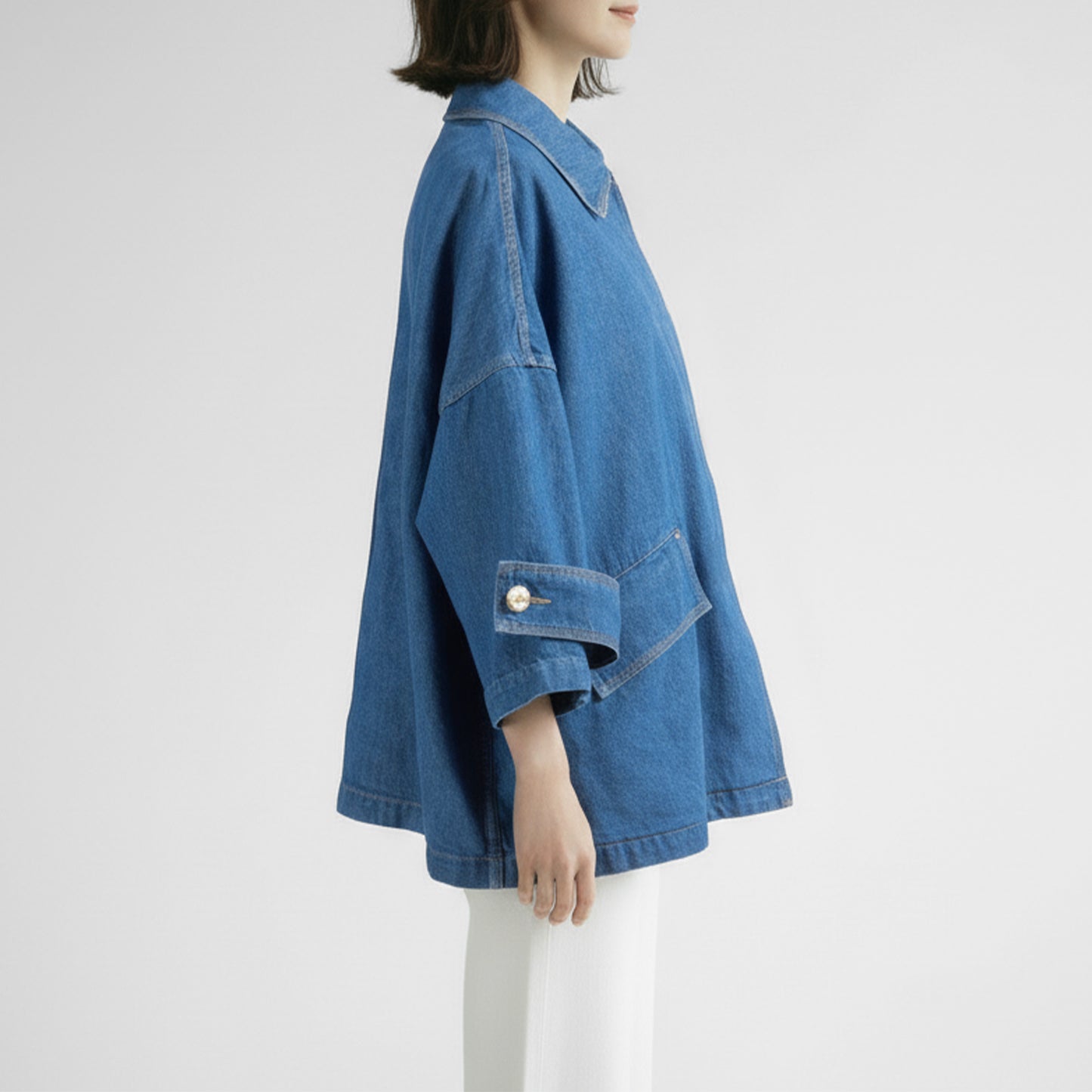 26SS MACKINTOSH HUMBIE デニムジャケット メタルボタン GREEN CAST L261ND1003BGALW