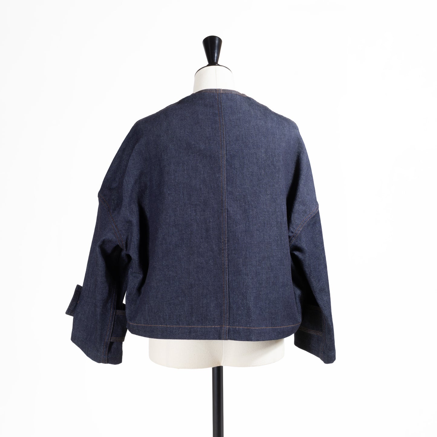 26SS MACKINTOSH HUMBIE ノーカラー デニムジャケット メタルボタン インディゴOW L261ND1004BGALT