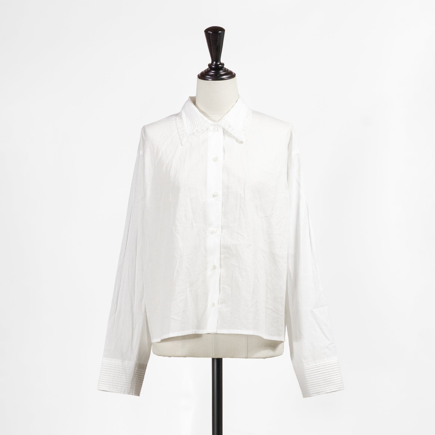 26ES mizuiro ind ピンタックカラーシャツ 1-230126