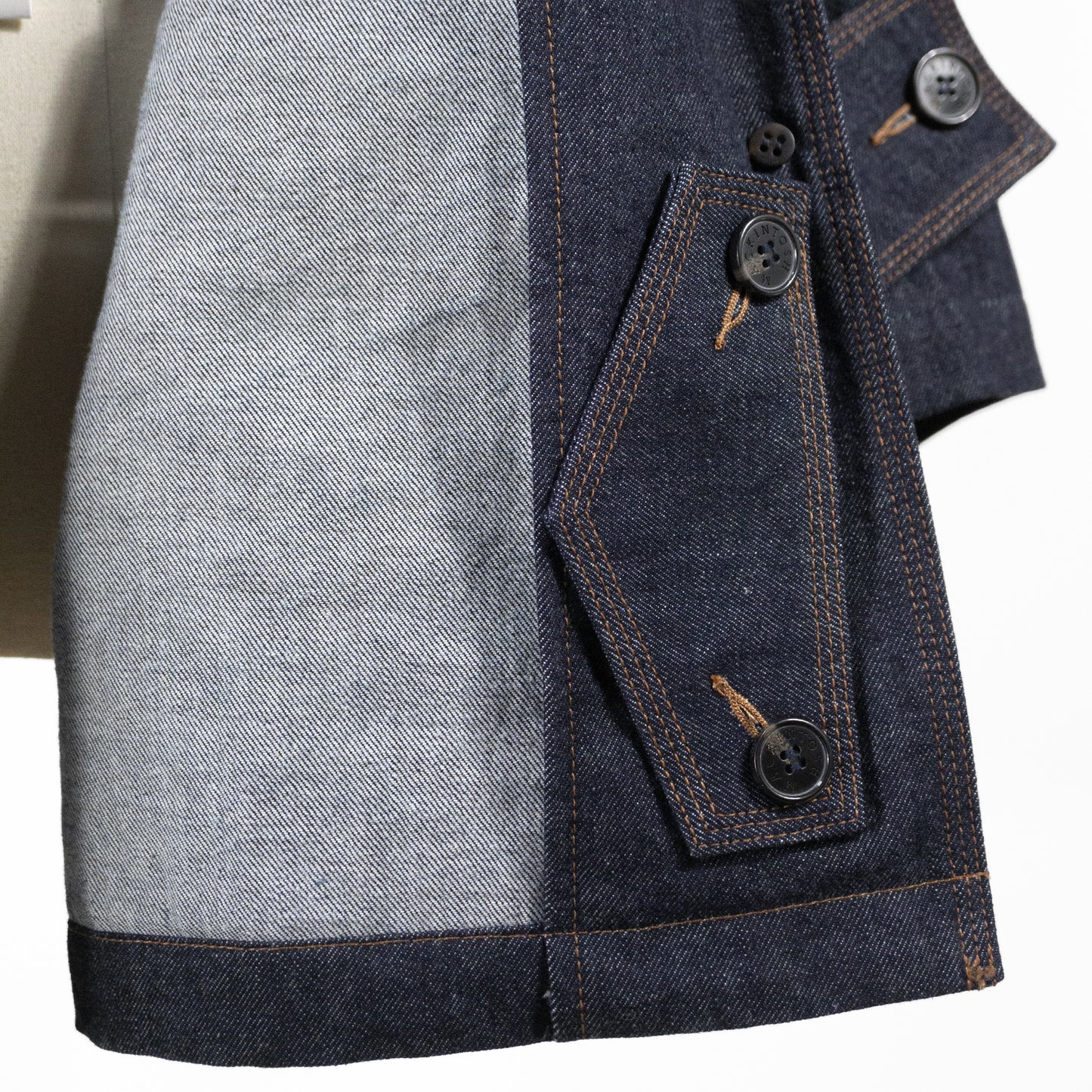 26SS MACKINTOSH HUMBIE デニムジャケットスタッズ インディゴワンウォッシュ L261ND1003BALTS